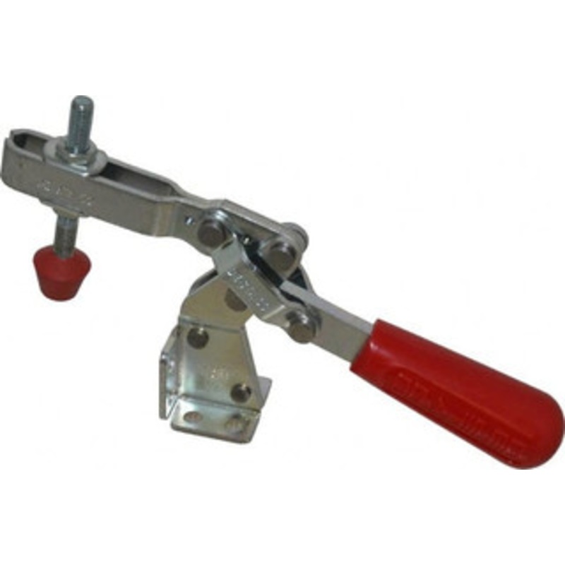 Destaco 375 Lb Holding Capacity, Vertical Handle, Manual Hold Down Toggle Clamp 60 Handle Movement, 185 Bar Opening, U-Bar, Flanged Base, Electro-Plated Zinc, Carbon Steel 317-U – 08096323