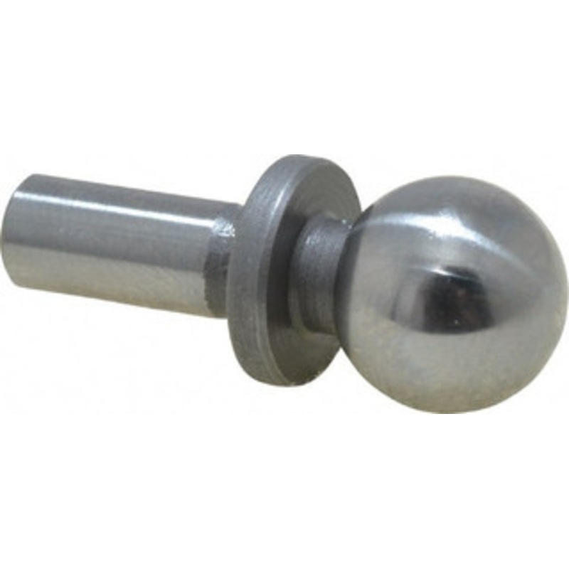 Gibraltar 3/8 Ball Diam, 3/16 Shank Diam, Steel Inspection Tooling Ball Press-Fit Shank, 3/4 Ball Center to Shank Bottom, 0.3 Ball Center to Shoulder Bottom, with Shoulder 826811-G – 64214299