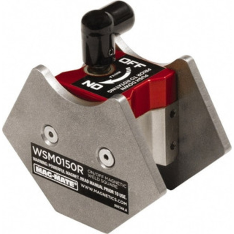 Mag-Mate 1-15/16 Wide x 3-1/2 Deep x 3-1/2 High Rare Earth Magnetic Welding & Fabrication Square 80 Lb Average Pull Force WSM0150R – 59267039