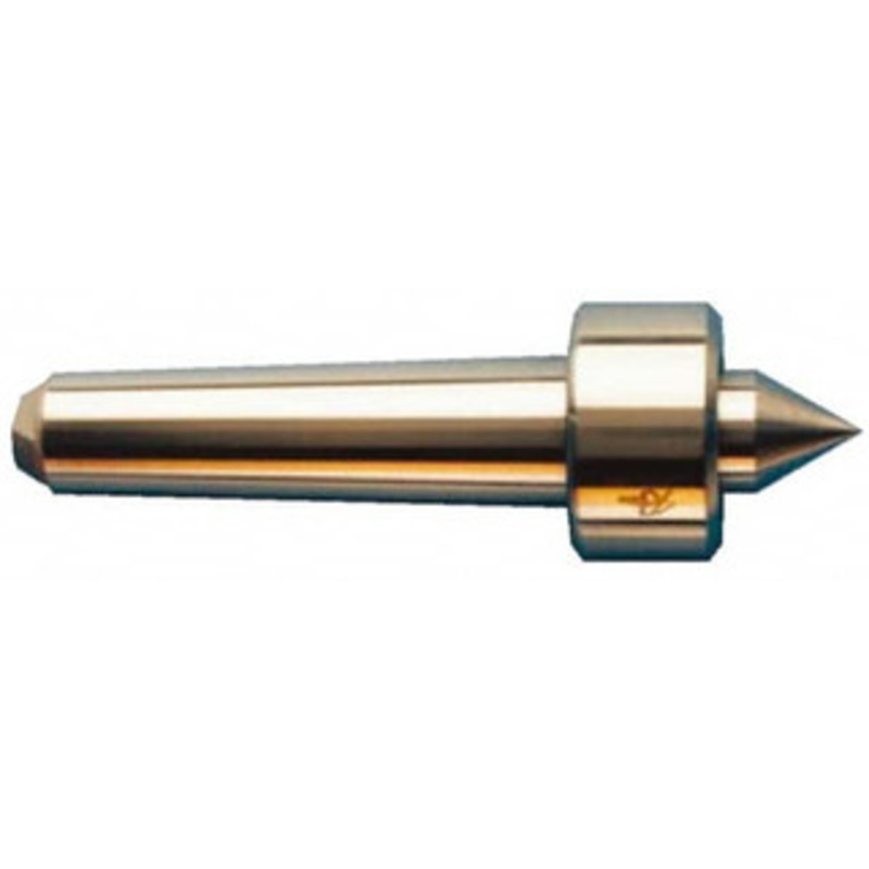 Riten Straight Shank, 1-1/4 Head Diam 1,500 Lb Capacity Live Center 1,000 Max RPM, 3/4 Long Case, 1/2 Point Diam, 9/16 Point Len, 100 Lb Max Workpiece, Standard Point 12301 – 00091504