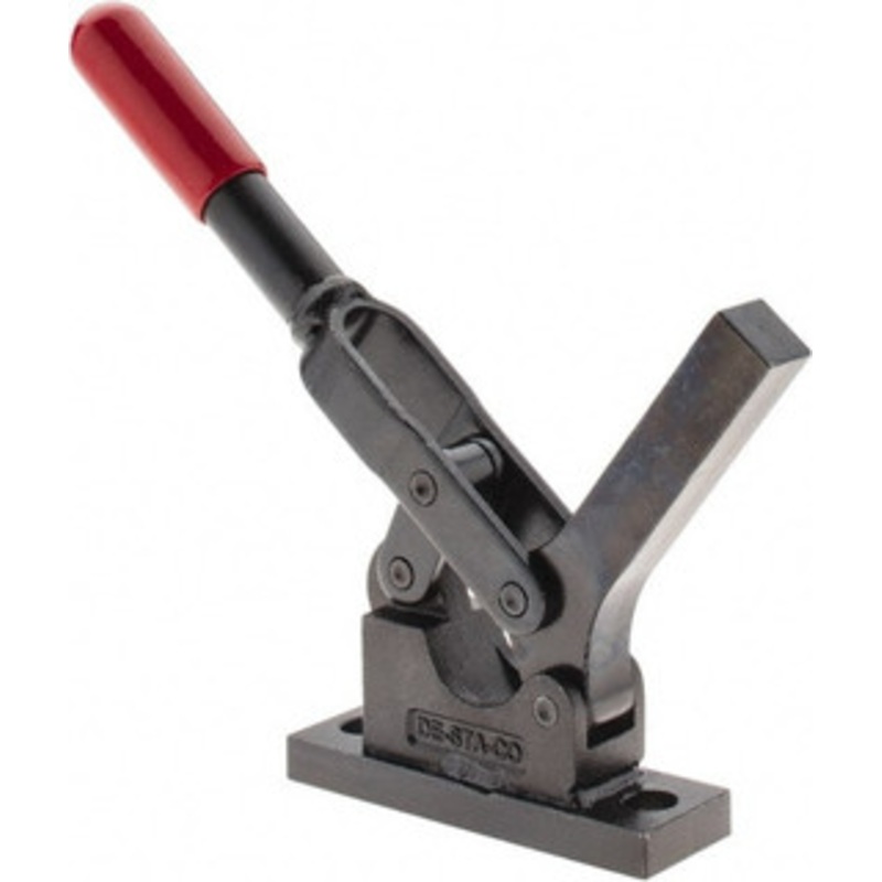 Destaco 600 Lb Holding Capacity, Horizontal Handle, Manual Hold Down Toggle Clamp 69 Handle Movement, 90 Bar Opening, Solid Bar, Flanged Base, Oxide Finish, Forged Alloy Steel 5305 – 44678449