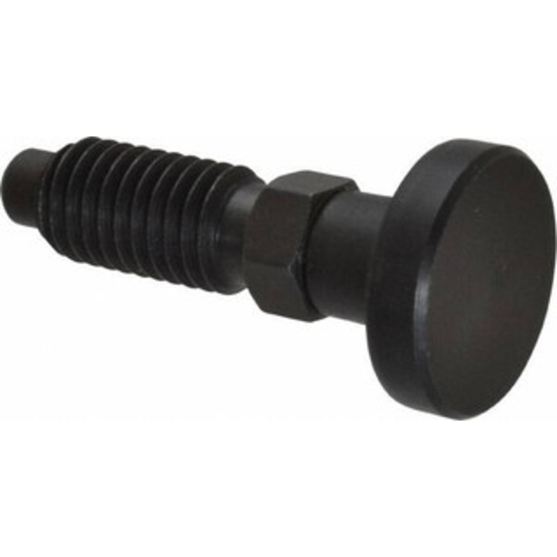 Gibraltar 1/2-13, 1 Thread Length, 0.31 Max Plunger Diam, 0.5 Lb Init to 1.75 Lb Final End Force, Knob Handle Plunger Delrin Knob, 1-1/4 Body Length, 1 Length Under Head/Shoulder, 1/4 Plunger Projection DKN50-G – 40074478