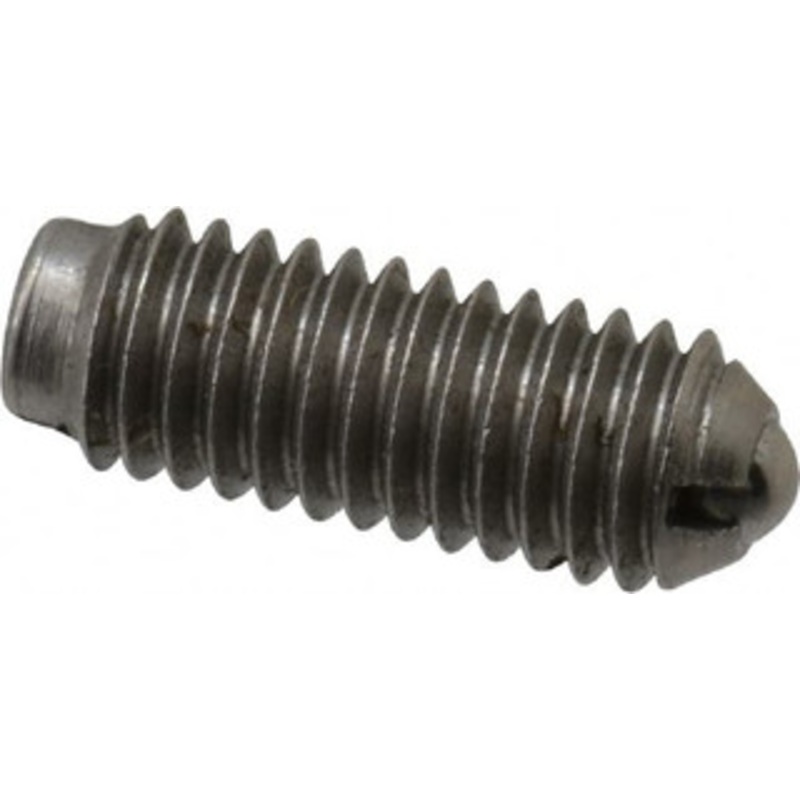 Gibraltar 10-32, 0.093 Ball Diam, 33/64 Body Length, 0.025 Max Ball Reach, Threaded Ball Plunger Stainless Steel Body, Stainless Steel Ball, 1.5 Lb Initial End Force, 3 Lb Final End Force 10102P-G – 85508539