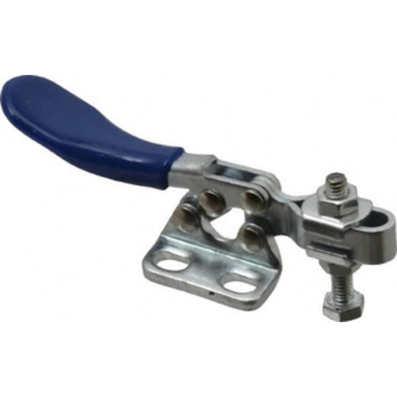 Gibraltar 60 Lb Holding Capacity, Horizontal Handle, Manual Hold Down Toggle Clamp 80 Handle Movement, 90 Bar Opening, U-Bar, Right Flanged Base, Carbon Steel GIB-D-201R – 73952616