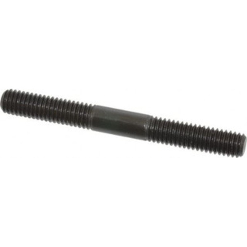 Jergens, Inc. 3/8-16 3-1/2 OAL Equal Double Threaded Stud Alloy Steel, Black Oxide Finish, 1-1/4 Equal Thread Length 38124 – 82422353