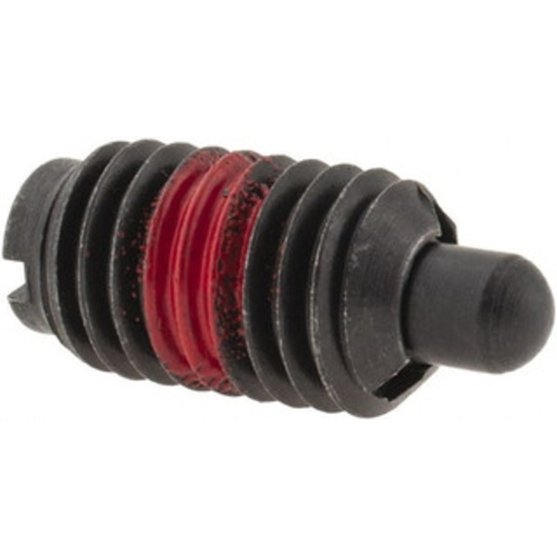 Jergens M10 x 1.5, 17.5mm Thread Length, 5.5mm Plunger Projection, Steel Threaded Spring Plunger 4.72mm Max Plunger Diam, 17.5mm Plunger Length, 0.46 Kg Init End Force, 5.44 Kg Final End Force 26774 – 82507104