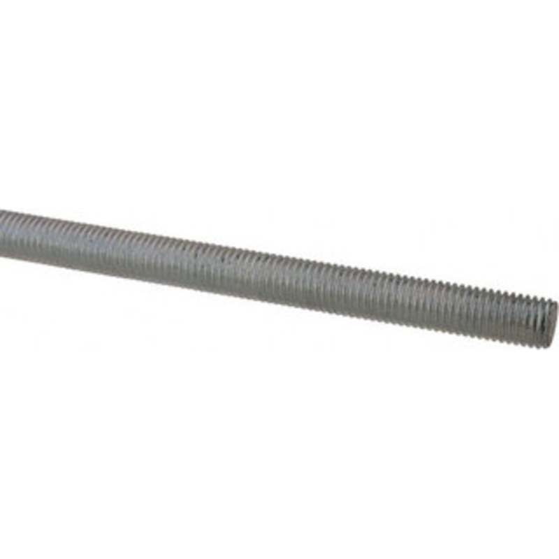 Made in USA 1/4-28 x 6 ft. Low Carbon Steel Threaded Rod Right Hand Thread, Zinc Plated Finish, UNF 20602 – 66057118
