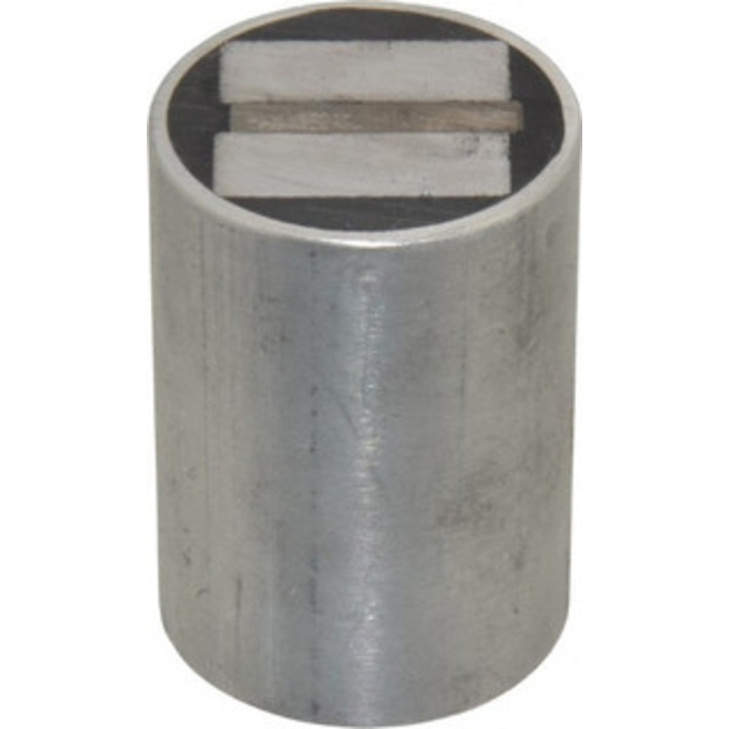 Mag-Mate 5/16-18 Thread, 1-1/2 Diam, 2-1/16 High, 102 Lb Average Pull Force, Neodymium Rare Earth Pot Magnet 5/16 Tapped Hole Depth, Aluminum Insulated NT1500 – 64826480
