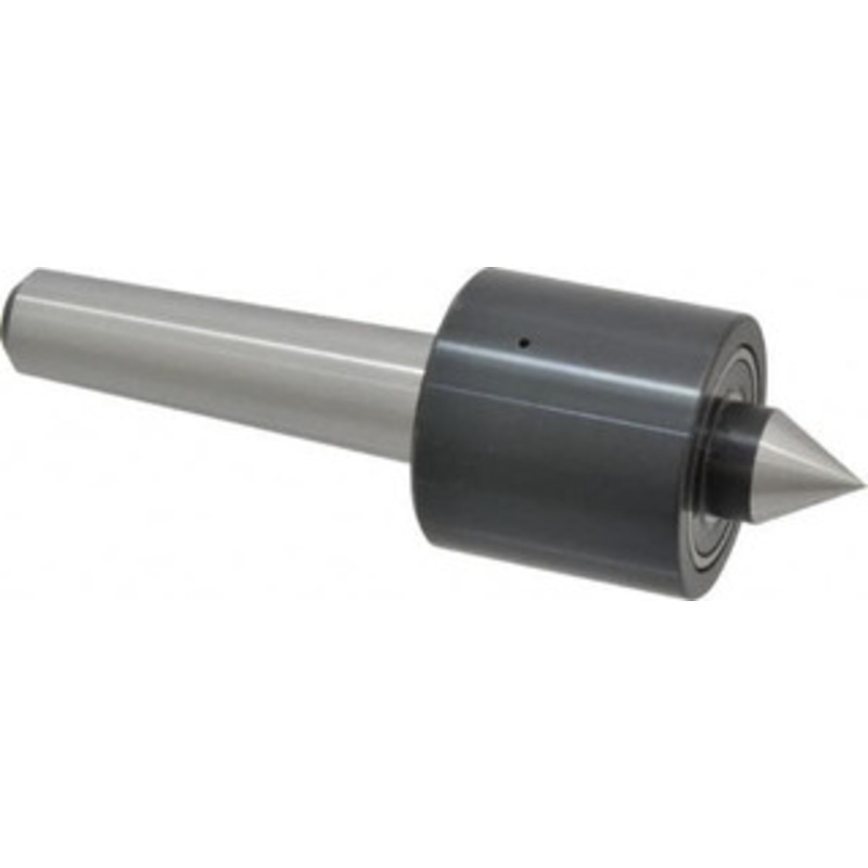 Riten MT3 Taper Shank, 2 Head Diam 1,830 Lb Capacity Live Center 2,500 Max RPM, 1-15/16 Head Length, 13/16 Point Diam, 1 Point Len, 500 Lb Max Workpc, Standard Point 44103 – 00090019