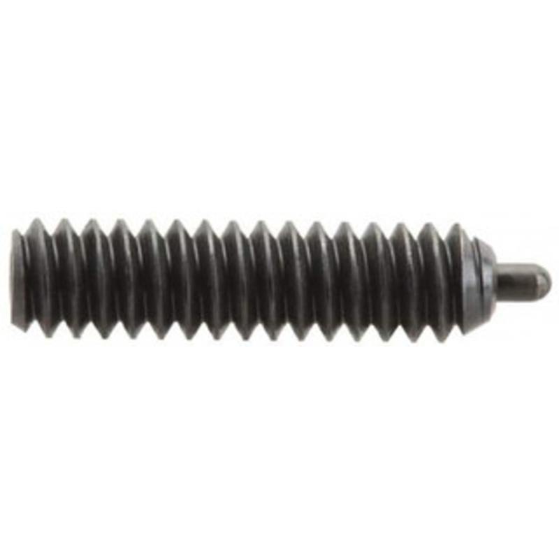 Vlier 1/4-28, 1 Thread Length, 3/16 Plunger Projection, Stainless Steel Threaded Spring Plunger 0.117 – 0.118 Max Plunger Diam, 1 Plunger Length, 1 Lb Init End Force, 4 Lb Final End Force, 0.079 Hex SSPH55A – 62119698