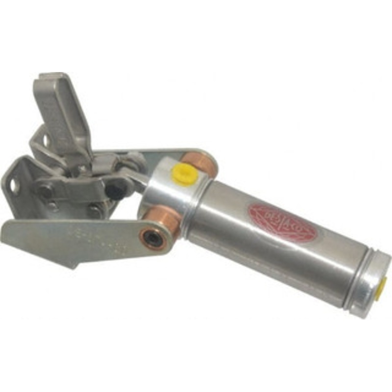 Destaco 100 Lb Inner Hold Capacity, Horiz Mount, Air Power Hold-Down Toggle Clamp M5 Port, 250 Max psi, 99 Bar Opening, 17.27mm Height Under Bar 812-U – 89305007