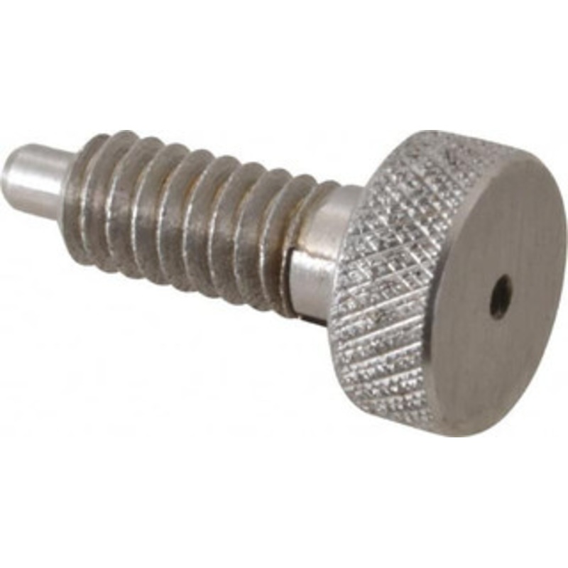 Gibraltar 1/4-20, 0.4 Thread Length, 0.123 to 1/8 Max Plunger Diam, 0.5 Lb Init to 2 Lb Final End Force, Locking Knob Handle Plunger Knurled Knob, 0.53 Length Under Head/Shoulder, 1/8 Plunger Projection SKLS-1-G – 04455960