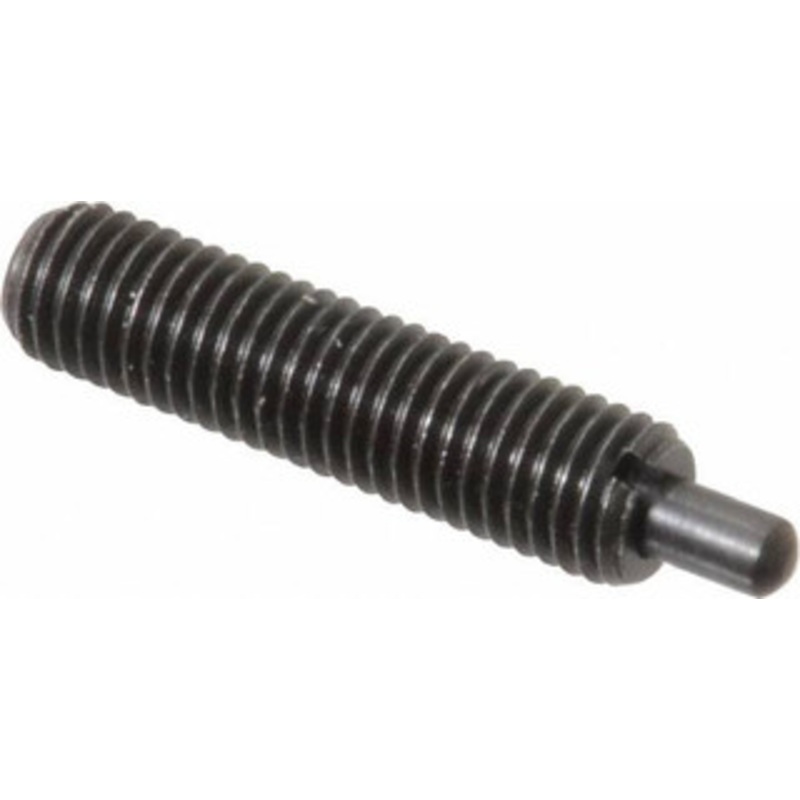 Gibraltar 1/4-28, 1 Thread Length, 3/16 Plunger Projection, Steel Threaded Spring Plunger 0.118 Max Plunger Diam, 1 Plunger Length, 3 Lb Init End Force, 13 Lb Final End Force SW10-4Y-PT-G – 75468439