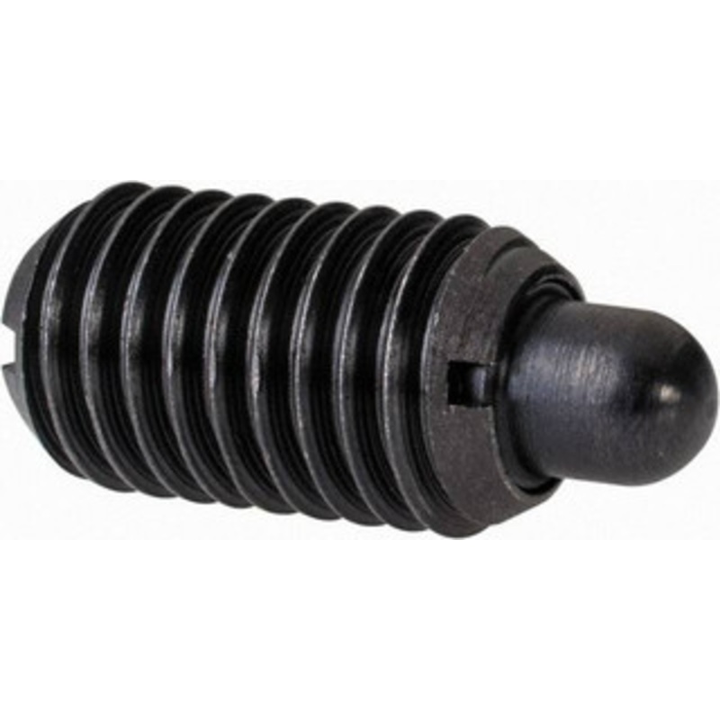 Gibraltar M12 x 1.75, 20.5mm Thread Length, 6.5mm Plunger Projection, Steel Threaded Spring Plunger 6.3mm Max Plunger Diam, 0.77 Kg Init End Force, 3.86 Kg Final End Force MSW10-8FSL-PT-G – 03313442