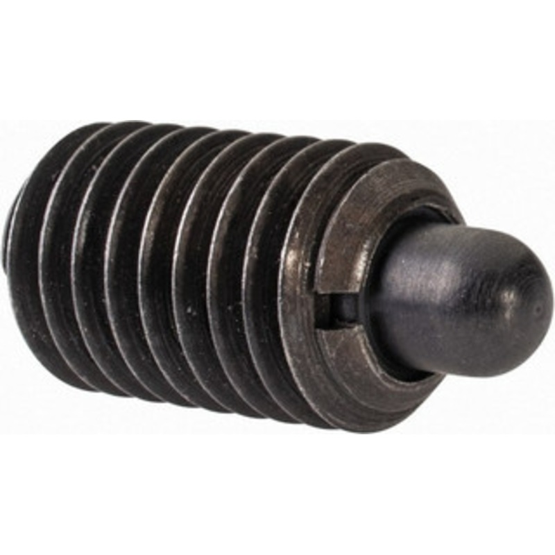 Gibraltar M12 x 1.75, 20.5mm Thread Length, 6.5mm Plunger Projection, Steel Threaded Spring Plunger 6.3mm Max Plunger Diam, 1.13 Kg Init End Force, 6.8 Kg Final End Force MSW10-8FS-PT-G – 03313368