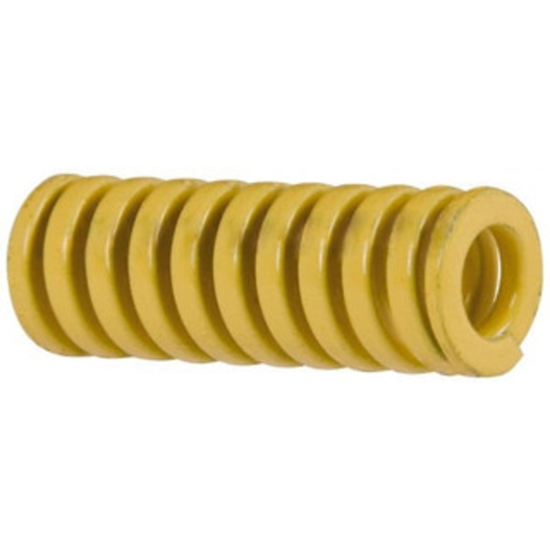 Danly 3/8 Hole Diam, 3/16 Rod Diam, 1 Free Length, Yellow Die Spring 18.7 Lb Max Deflection, 0.25 Max Deflection, Extra Heavy Duty, Chromium Vanadium Steel 9-0604-36 – 76016013