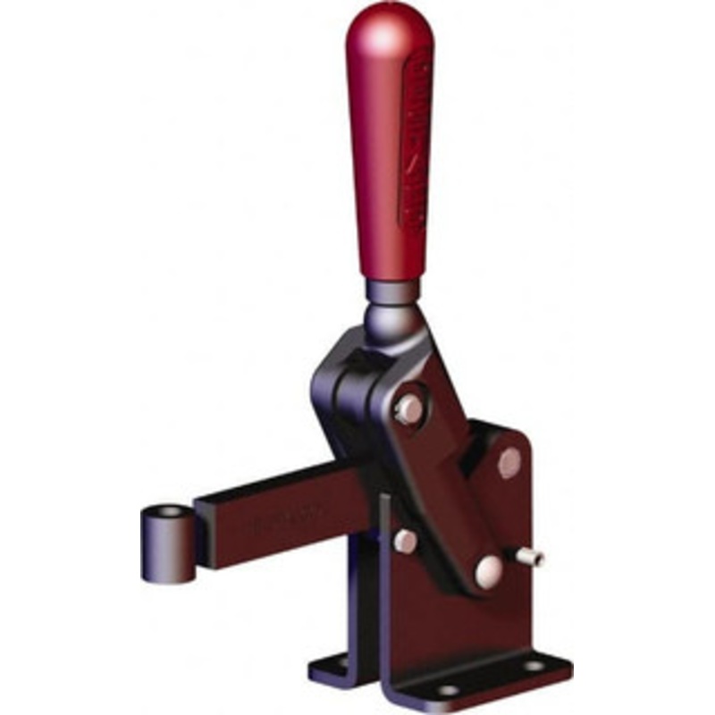 Destaco 2,248 Lb Holding Capacity, Vertical Handle, Manual Hold Down Toggle Clamp 90 Handle Movement, 120 Bar Opening, Solid Bar, Flanged Base, Oxide Finish, Forged Alloy Steel 535-L – 87281275