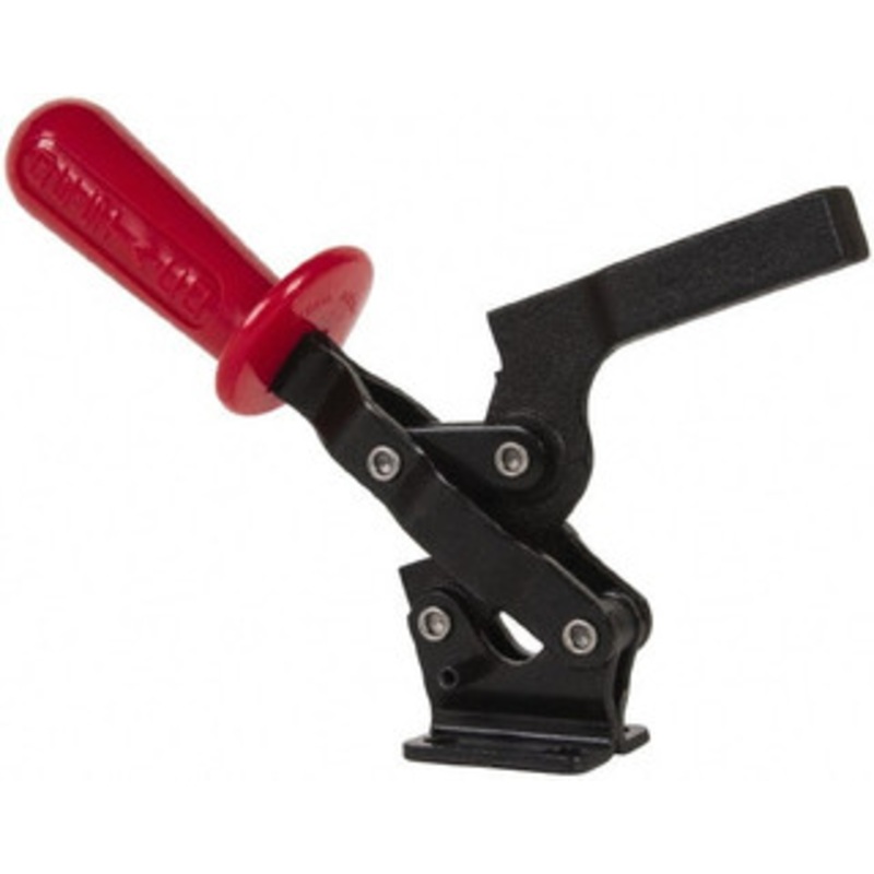 Destaco 500 Lb Holding Capacity, Vertical Handle, Manual Hold Down Toggle Clamp 75 Handle Movement, 90 Bar Opening, Solid Bar, Flanged Base, Electro-Plated Zinc, Carbon Steel 518 – 76998806