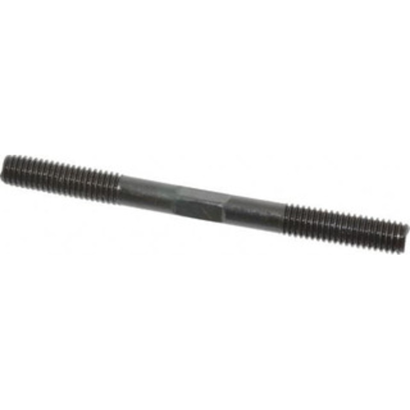 Gibraltar 3/8-16 4-1/2 OAL Equal Double Threaded Stud Alloy Steel, Black Oxide Finish, 1-1/4 Equal Thread Length 40507G – 74473539