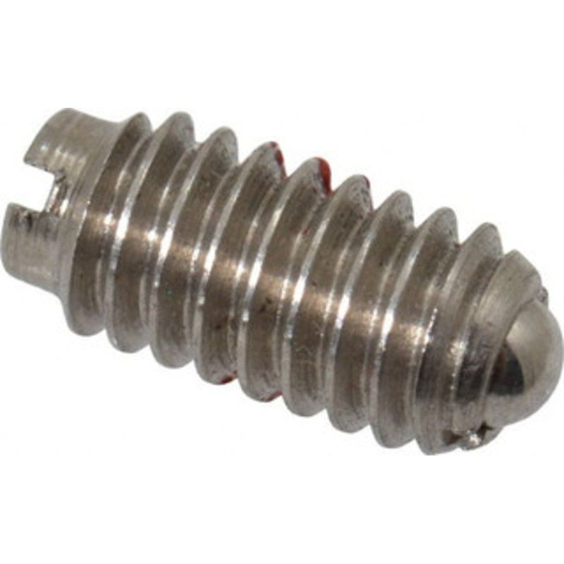 Gibraltar 8-32, 0.093 Ball Diam, 11/32 Body Length, 0.025 Max Ball Reach, Threaded Ball Plunger Stainless Steel Body, Stainless Steel Ball, 0.5 Lb Initial End Force, 1.25 Lb Final End Force, Locking Element 10100-G – 85508521