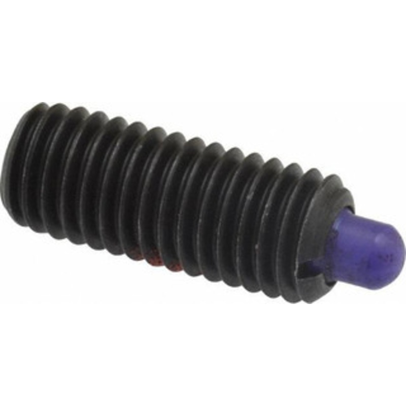 Jergens 1/2-13, 1-1/4 Thread Length, 1/4 Plunger Projection, Steel Threaded Spring Plunger 1/4 Max Plunger Diam, 1-1/4 Plunger Length, 6.6 Lb Init End Force, 17.4 Lb Final End Force, 1/4 Hex 30528 – 82410663