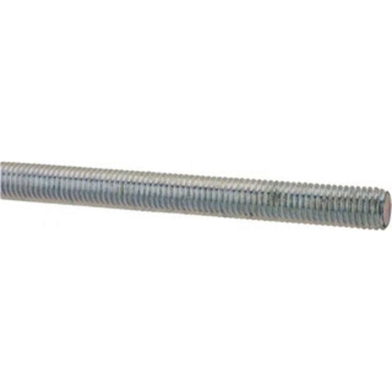 Made in USA 1/4-28 x 3 ft. Low Carbon Steel Threaded Rod Right Hand Thread, Zinc Plated Finish, UNF 2333 – 06057111
