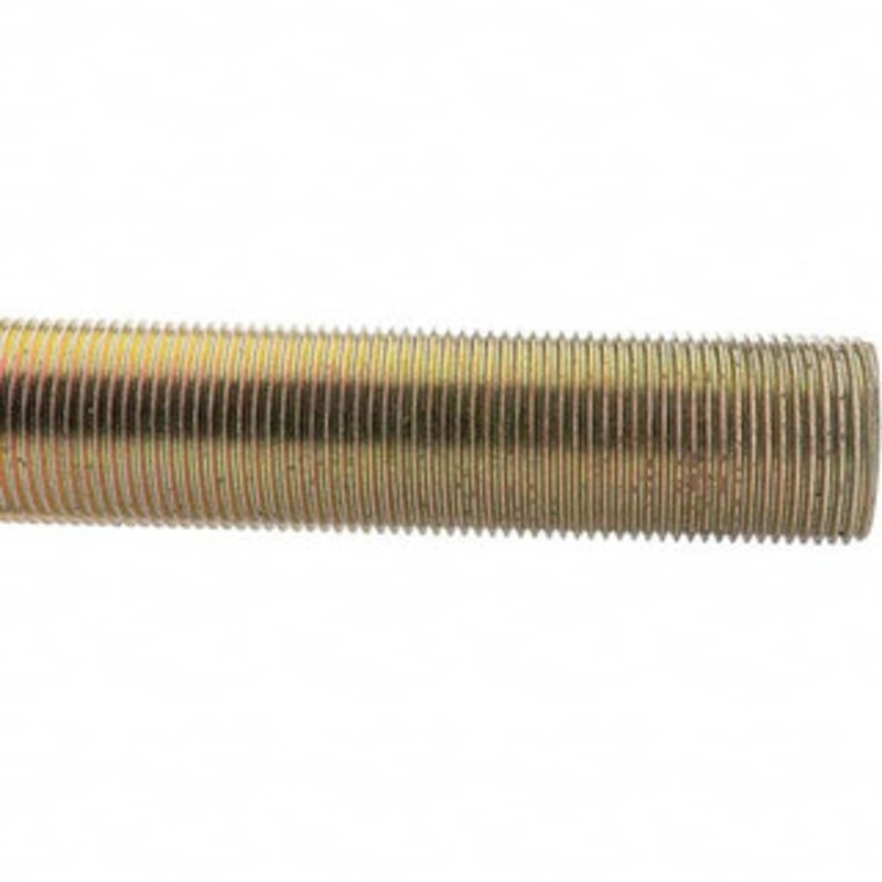 Value Collection 1-1/4-12 x 3 ft. Low Carbon Steel Threaded Rod Yellow Zinc Plated Finish, UNF 36925 – 52681236