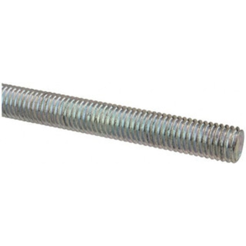 Value Collection M10x1.5 x 1m Steel Metric Threaded Rod Right Hand Thread, Zinc Plated Finish, UNC 2376 – 04354932