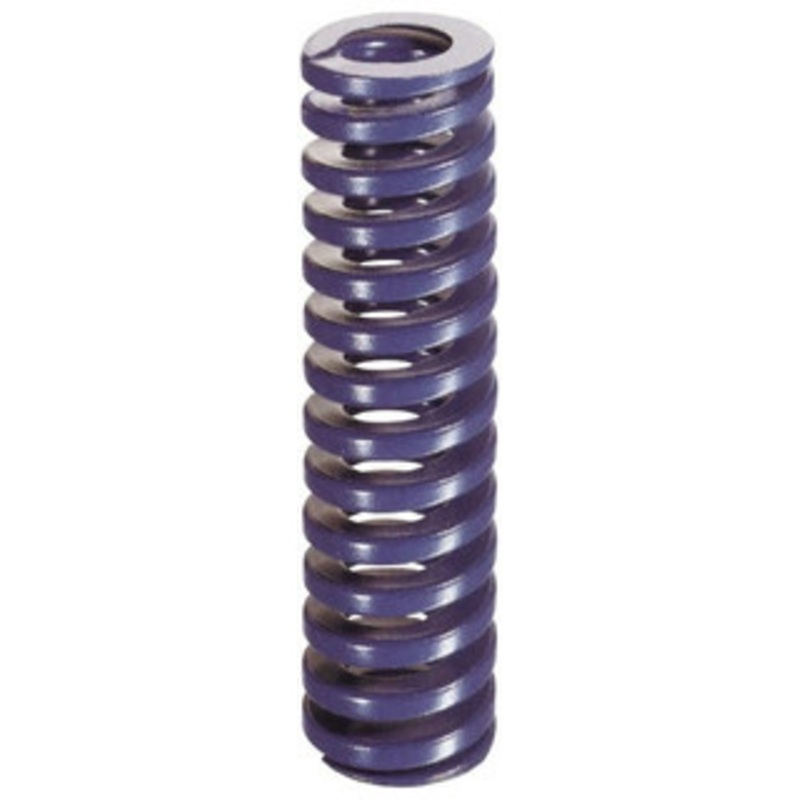 Danly 3/4 Hole Diam, 3/8 Rod Diam, 5 Free Length, Blue Die Spring 8.3 Lb Max Deflection, 1.88 Max Deflection, Medium Duty, Chromium Vanadium Steel 9-1220-21 – 76012715