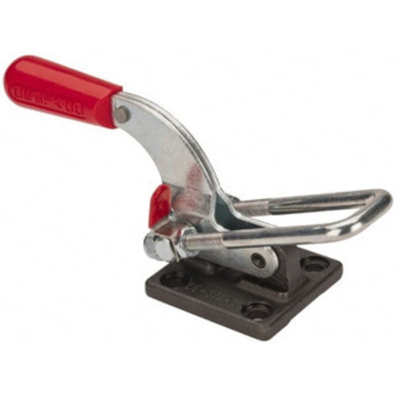 Destaco 4,000 Lb Capacity, Horizontal, U Hook, Flanged Base, Carbon Steel Pull Action Latch Clamp 3-1/2 Drawing Movement, 10.19 OAL, Threaded U Hook, Straight Handle 375 – 06966857