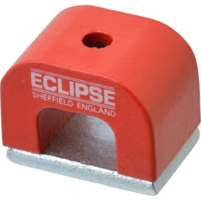 Eclipse Magnetics 1 Hole, 0.1969 Hole Diam, 51/64 Overall Width, 1-3/16 Deep, 51/64 High, 9.5 Lb Average Pull Force, Alnico Power Magnets 7.5mm Pole Width, 550C Max Operating Temp, Grade 5 Alnico 811 – 06570022