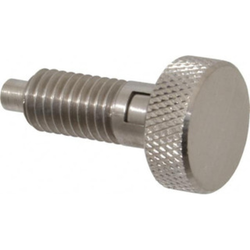 Gibraltar 1/2-13, 0.65 Thread Length, 1/4 to 1/4 Max Plunger Diam, 0.5 Lb Init to 4 Lb Final End Force, Locking Knob Handle Plunger Knurled Knob, 0.9 Length Under Head/Shoulder, 1/4 Plunger Projection SKLS-4-G – 04456000