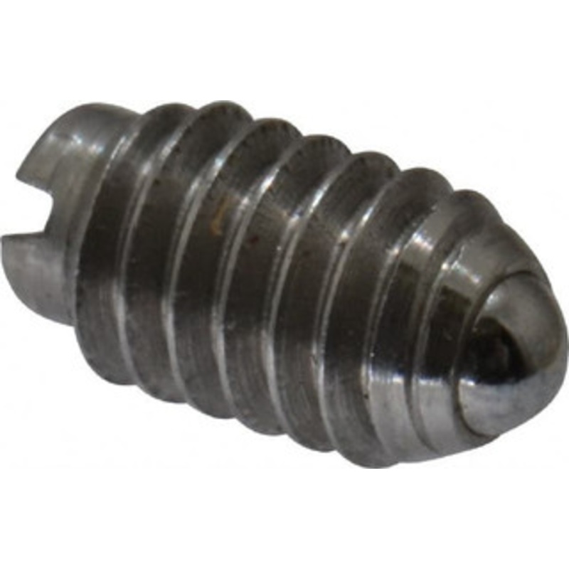 Gibraltar 4-48, 0.062 Ball Diam, 3/16 Body Length, 0.02 Max Ball Reach, Threaded Ball Plunger Stainless Steel Body, Stainless Steel Ball, 0.13 Lb Initial End Force, 0.5 Lb Final End Force 10001P-G – 85508430