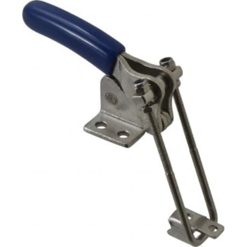 Gibraltar 500 Lb Capacity, Vertical, U Hook, Flanged Base, Stainless Steel Pull Action Latch Clamp 1.53 Drawing Movement, 3.35 OAL, Straight Handle GIB-LU-324-USS – 77863710