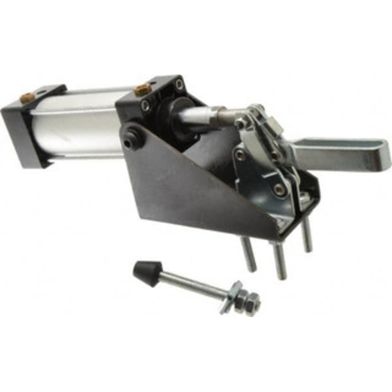 Gibraltar 600 Lb Inner Hold Capacity, Vert Mount, Air Power Hold-Down Toggle Clamp 1/8 NPT Port, 95 Bar Opening, 1.81 Height Under Bar GIB-AC12265A-MR – 77863595