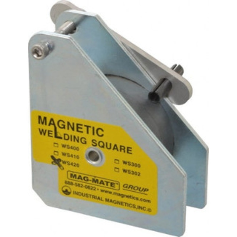 Mag-Mate 3-3/4 Wide x 1-1/2 Deep x 4-3/8 High, Rare Earth Magnetic Welding & Fabrication Square 150 Lb Average Pull Force WS420 – 06997530