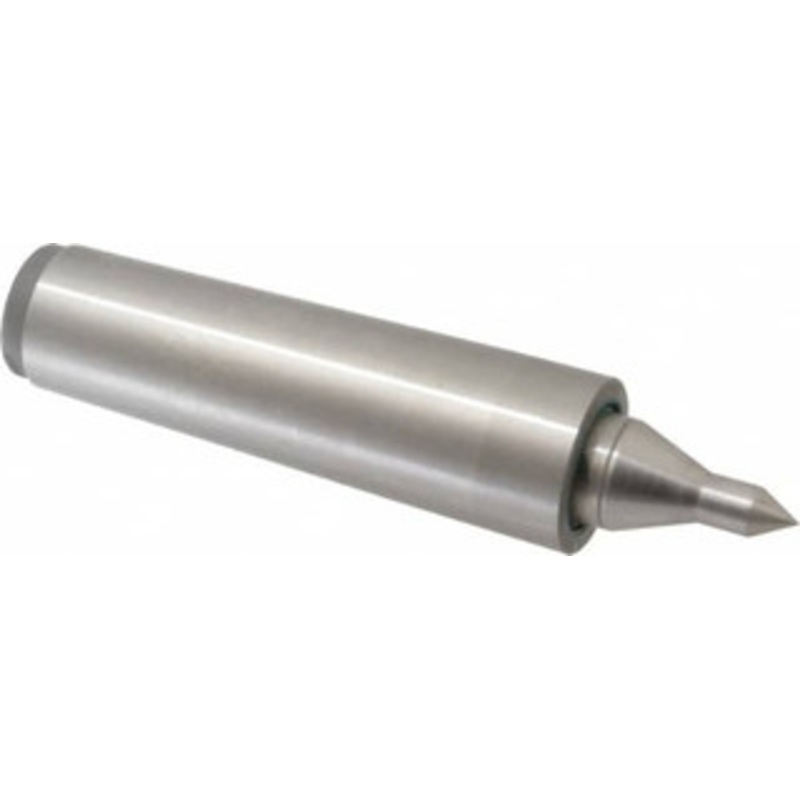Royal MT5 Taper Shank, 1-3/4 Head Diam 1,835 Lb Capacity Live Center 4,500 Max RPM, 1.0938 Point Diam, 2 Point Len, 1,050 Lb Max Workpc, 8-1/16 OAL, 1/2 Tip Diam, Long Point 10535 – 08696056