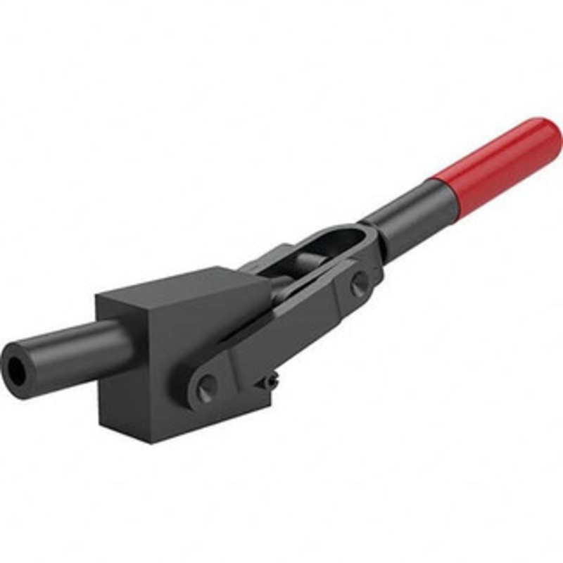 Destaco 2,499.88 Lb Load Capacity, Solid Base, Carbon Steel, Standard Straight Line Action Clamp 0.51 Plunger Diam, Straight Handle 5131-B – 45356011