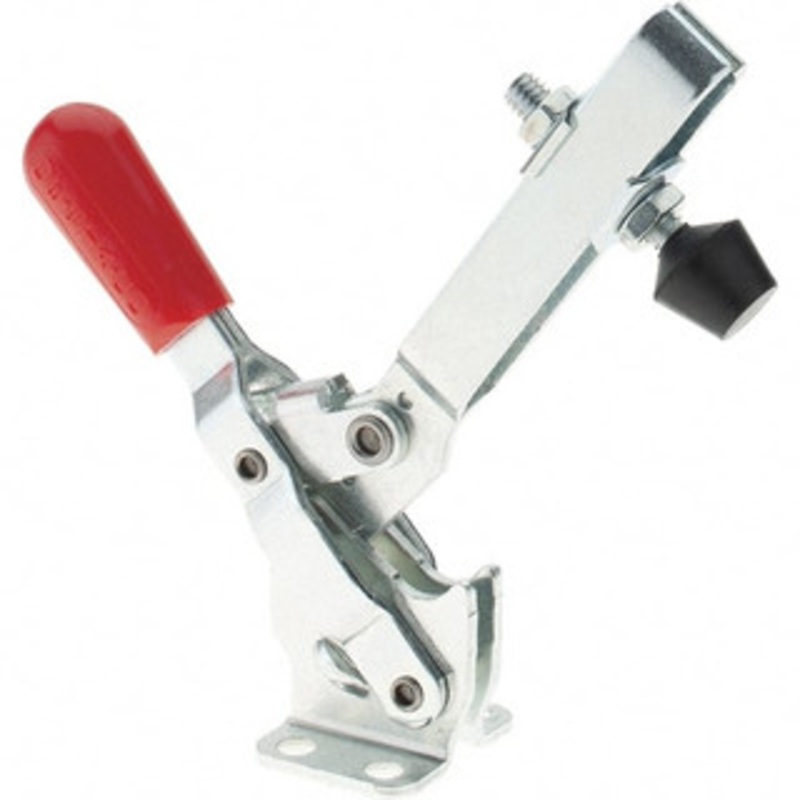 Destaco 375 Lb Holding Capacity, Vertical Handle, Manual Hold Down Toggle Clamp 57 Handle Movement, 99 Bar Opening, U-Bar, Flanged Base, Electro-Plated Zinc, Carbon Steel 207-44 – 76988559