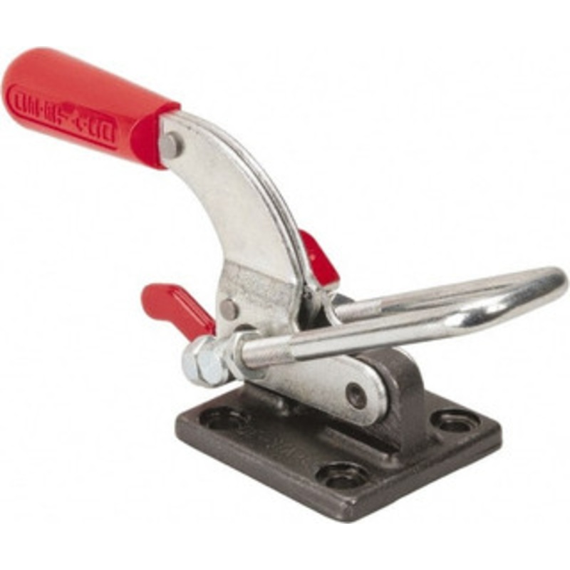 Destaco 4,000 Lb Capacity, Horizontal, U Hook, Flanged Base, Carbon Steel Pull Action Latch Clamp 3-1/2 Drawing Movement, 10.19 OAL, Threaded U Hook, Straight Handle 375-R – 03583879
