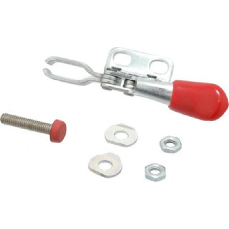 Destaco 60 Lb Holding Capacity, Horizontal Handle, Manual Hold Down Toggle Clamp 80 Handle Movement, 90 Bar Opening, U-Bar, Right Flanged Base, Electro-Plated Zinc, Carbon Steel 205-UR – 97359418