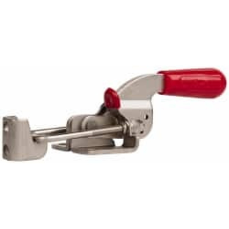 Destaco 700 Lb Capacity, Horizontal, U Hook, Flanged Base, Stainless Steel Pull Action Latch Clamp 1-3/4 Drawing Movement, 6.07 OAL, Threaded U Hook, Straight Handle 331-SS – 06966766