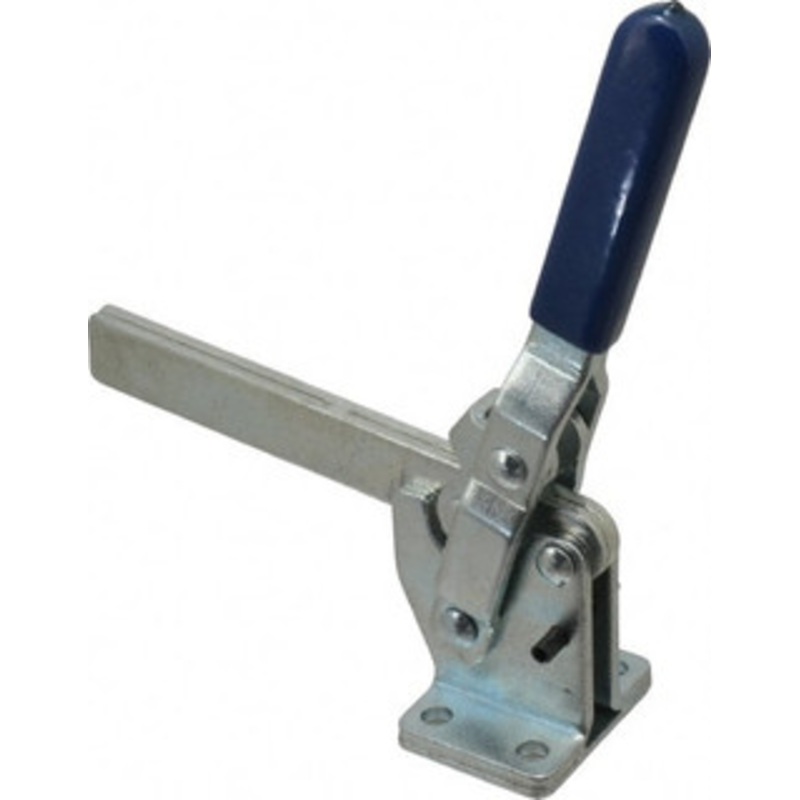 Gibraltar 1,000 Lb Holding Capacity, Vertical Handle, Manual Hold Down Toggle Clamp 75 Handle Movement, 136 Bar Opening, Solid Bar, Flanged Base, Carbon Steel GIB-U-102-23 – 77864387