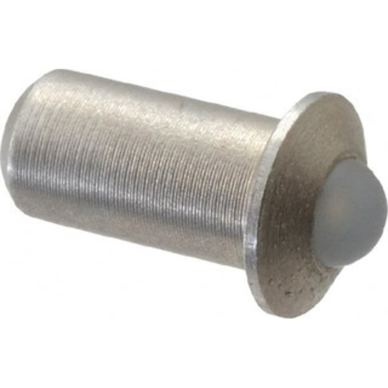 Gibraltar 1/4 Body Length x 1/8 Body Diam, 0.4 Lb Init to 1.3 Lb Final End Force, Stainless Steel Press Fit Ball Plunger 3/32 Ball Diam, 0.035 Max Ball Reach, 0.032 Flange Thickness SSWPF10-2BL-G – 59590653
