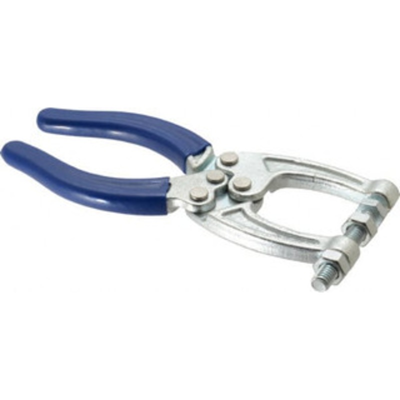 Gibraltar 350 Lb Load Capacity, 1.77 Throat Depth, 6.03 OAL, Carbon Steel, C Style Plier Clamp M8x1.5 Spindle, 2.86 Open Throat Height, Blue Handle GIB-PL-50360 – 73952814