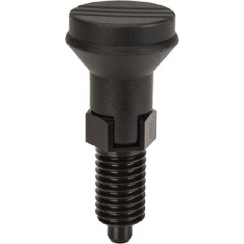 Gibraltar 5/8-11, 23mm Thread Length, 8mm Plunger Diam, Lockout Knob Handle Indexing Plunger Plunger Style C, 26mm Body Length, 74mm OAL, Steel IPG-106-G – 87863072