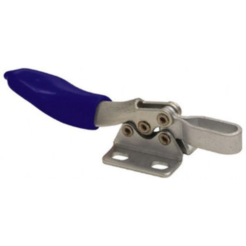 Gibraltar 60 Lb Holding Capacity, Horizontal Handle, Manual Hold Down Toggle Clamp 80 Handle Movement, 90 Bar Opening, U-Bar, Flanged Base, Stainless Steel GIB-D-201SS – 73952624