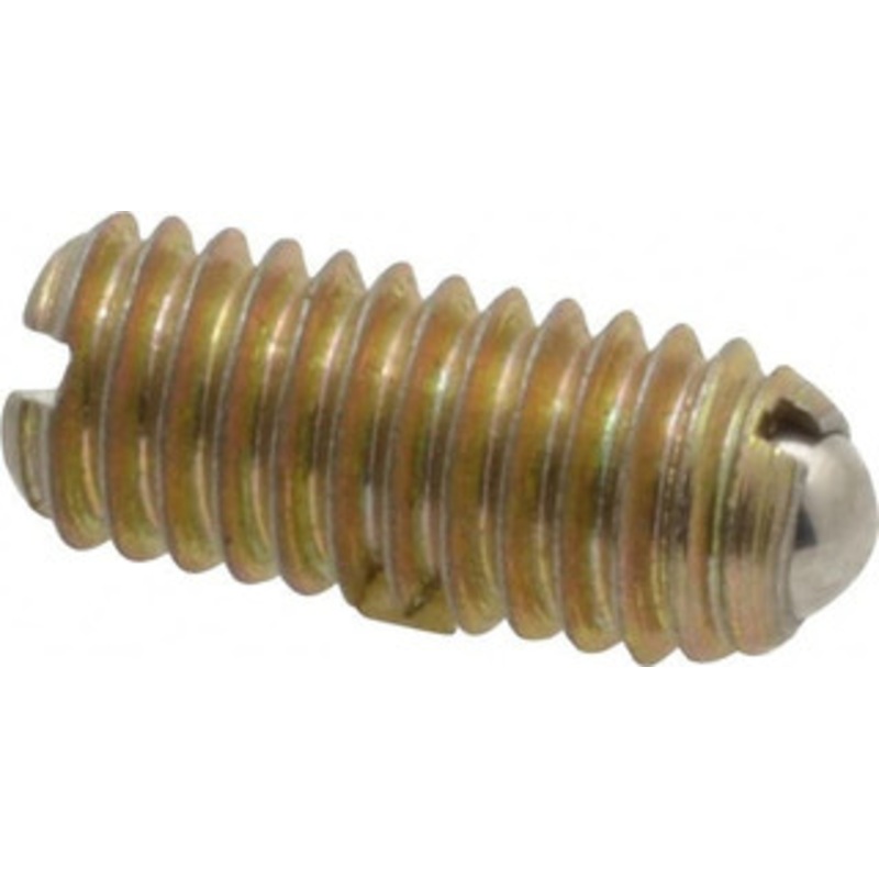 Gibraltar M6x1.0, 3.5mm Ball Diam, 14mm Body Length, 1mm Max Ball Reach, Threaded Ball Plunger Steel Body, Steel Ball, 6.29 Lb Initial End Force, 9 Lb Final End Force, Locking Element MSW10-4BHYZ-PTG – 06693345
