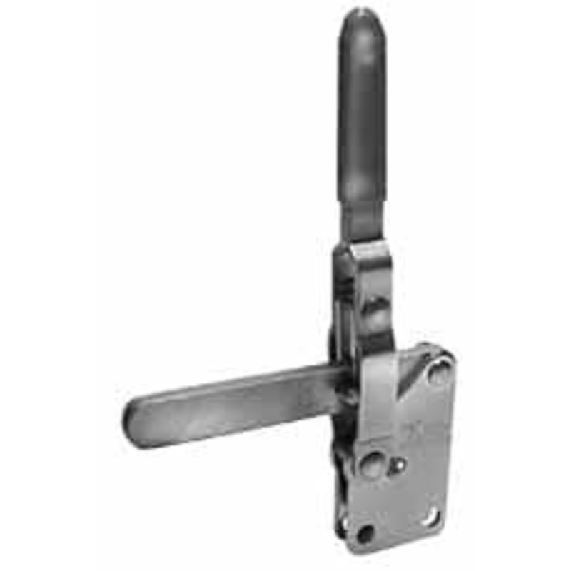 Knu-Vise 700 Lb Holding Capacity, Vertical Handle, Manual Hold Down Toggle Clamp 57 Handle Movement, 106 Bar Opening, Solid Bar, Straight Base, Carbon Steel SST-600 – 71826846