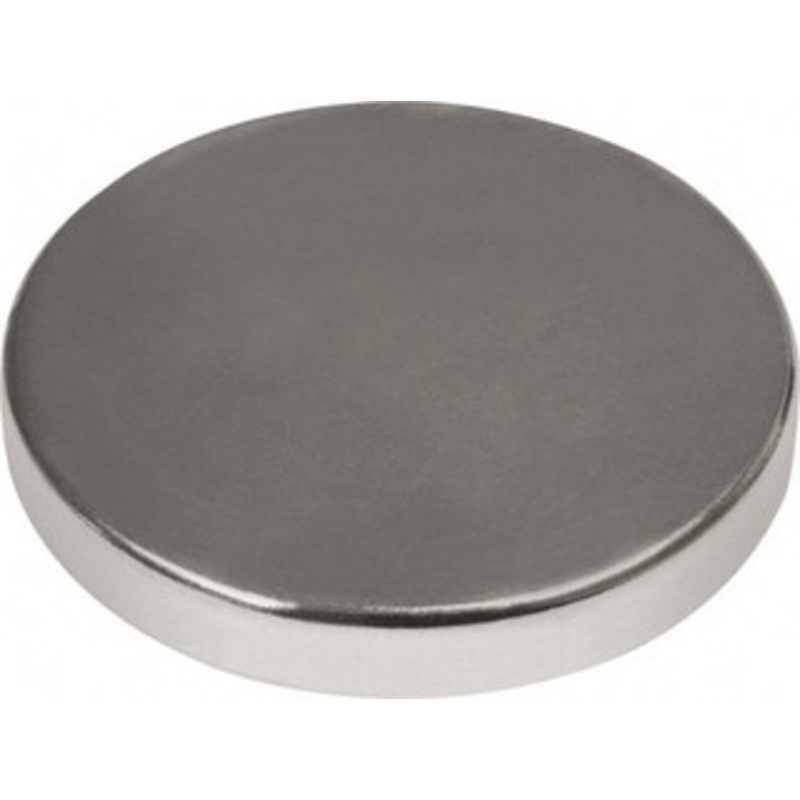 Mag-Mate 1 Diam x 3/16 High Neodymium Rare Earth Magnet 38.4 Lb Max Capacity, 180F Max, Nickel Plated CMP10018P2N42 – 39158563